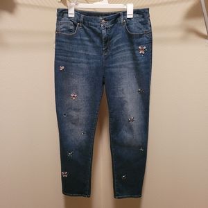 Chico's women's slim leg ankle jeans size 2R